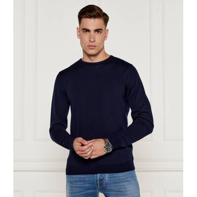 Stenströms Wełniany sweter Slim Fit granatowy XL Stenströms Wełniany sweter Slim Fit granatowy XL