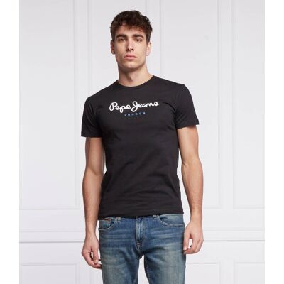 Pepe Jeans London T-shirt Eggo Regular Fit czarny M Pepe Jeans London T-shirt Eggo Regular Fit czarny M