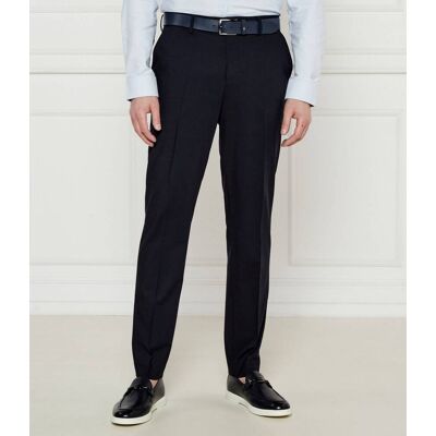 Boss BLACK Spodnie H-Genius-DTL-WG-252 Slim Fit z dodatkiem wełny granatowy 56 Boss BLACK Spodnie H-Genius-DTL-WG-252 Slim Fit z dodatkiem wełny granatowy 56