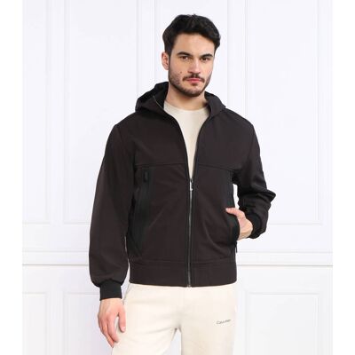 Calvin Klein Kurtka SOFTSHELL Relaxed fit czarny XL Calvin Klein Kurtka SOFTSHELL Relaxed fit czarny XL