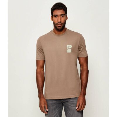 Boss ORANGE T-shirt Te_structure Regular Fit beżowy XL Boss ORANGE T-shirt Te_structure Regular Fit beżowy XL