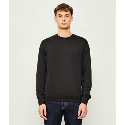 Calvin Klein Sweter Regular Fit czarny XS Calvin Klein Sweter Regular Fit czarny XS