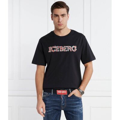 Iceberg T-shirt Regular Fit czarny XXXL Iceberg T-shirt Regular Fit czarny XXXL