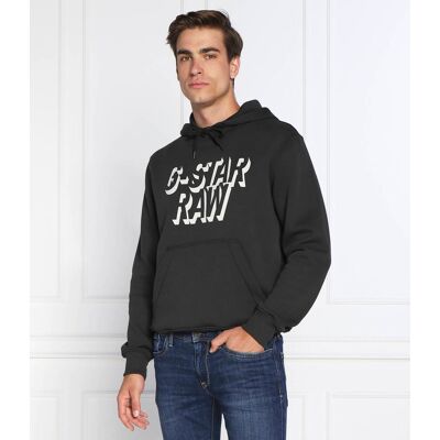 G- Star Raw Bluza Regular Fit czarny XXL G- Star Raw Bluza Regular Fit czarny XXL