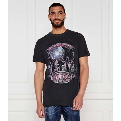 Dsquared2 T-shirt Regular Fit oliwkowy L Dsquared2 T-shirt Regular Fit oliwkowy L