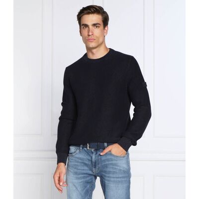 Joop! Jeans Sweter Regular Fit granatowy S Joop! Jeans Sweter Regular Fit granatowy S