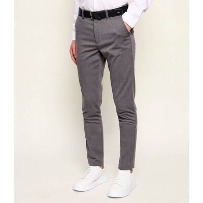 Boss BLACK Spodnie chino H-Kaiton1 Slim Fit szary 32/32 Boss BLACK Spodnie chino H-Kaiton1 Slim Fit szary 32/32