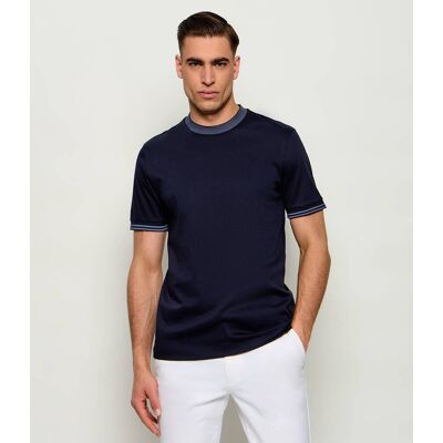 Boss BLACK T-shirt H-Tessler Slim Fit mercerised granatowy XXXL Boss BLACK T-shirt H-Tessler Slim Fit mercerised granatowy XXXL