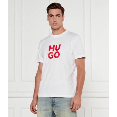 HUGO T-shirt Daltorip Regular Fit biały XXL HUGO T-shirt Daltorip Regular Fit biały XXL