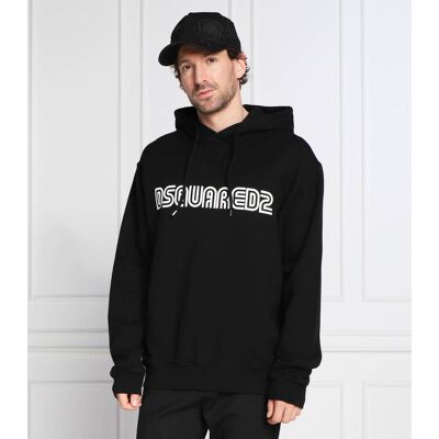 Dsquared2 Bluza Regular Fit czarny S Dsquared2 Bluza Regular Fit czarny S