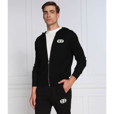 Giorgio Armani Emporio Armani Wełniana bluza Slim Fit czarny XL Giorgio Armani Emporio Armani Wełniana bluza Slim Fit czarny XL