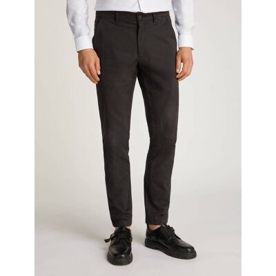Calvin Klein Spodnie chino Slim Fit stretch czarny 34/34 Calvin Klein Spodnie chino Slim Fit stretch czarny 34/34