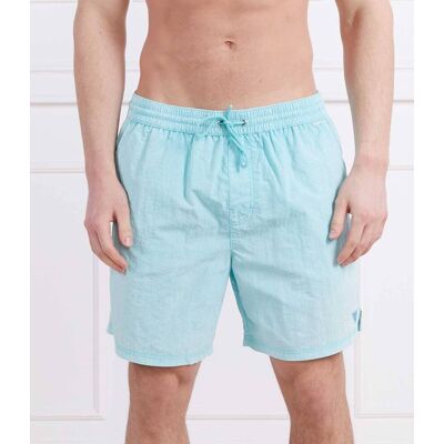 Guess Underwear Szorty kąpielowe Regular Fit błękitny XL Guess Underwear Szorty kąpielowe Regular Fit błękitny XL