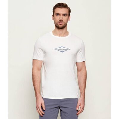 Guess Jeans T-shirt DIAMOND Slim Fit biały XL Guess Jeans T-shirt DIAMOND Slim Fit biały XL