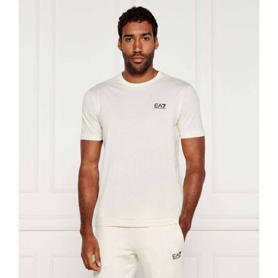 EA7 T-shirt Slim Fit kremowy XXXL EA7 T-shirt Slim Fit kremowy XXXL