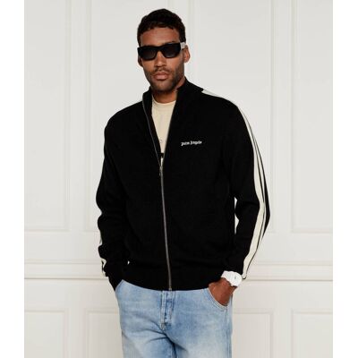 Palm Angels Sweter TRACK Regular Fit z dodatkiem wełny i kaszmiru czarny M Palm Angels Sweter TRACK Regular Fit z dodatkiem wełny i kaszmiru czarny M