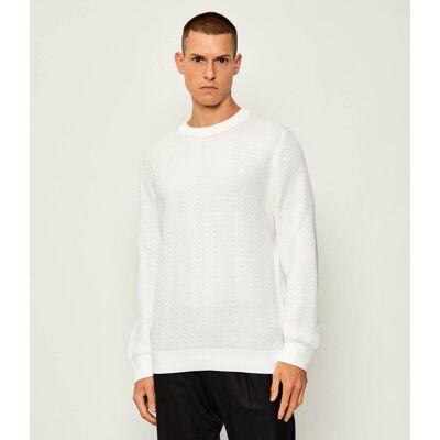 HUGO Sweter Simo Regular Fit biały M HUGO Sweter Simo Regular Fit biały M