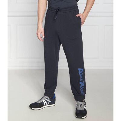 Giorgio Armani Exchange Spodnie dresowe Regular Fit granatowy S Giorgio Armani Exchange Spodnie dresowe Regular Fit granatowy S