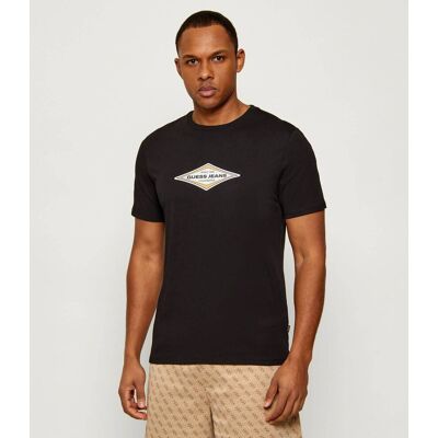 Guess Jeans T-shirt DIAMOND Slim Fit czarny S Guess Jeans T-shirt DIAMOND Slim Fit czarny S