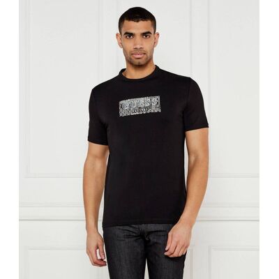 Guess T-shirt Slim Fit czarny S Guess T-shirt Slim Fit czarny S