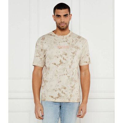 Guess ACTIVE T-shirt MUSCARI Regular Fit beżowy L Guess ACTIVE T-shirt MUSCARI Regular Fit beżowy L