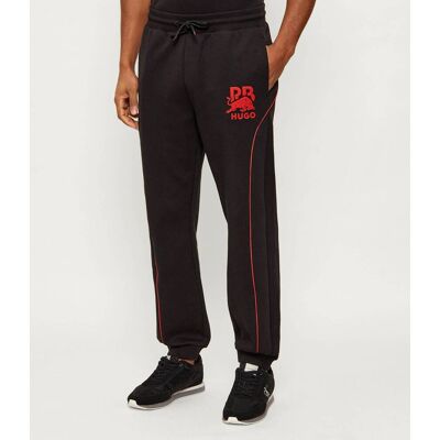 HUGO Spodnie dresowe Dusson Hugo x Racing Bulls Relaxed fit czarny S HUGO Spodnie dresowe Dusson Hugo x Racing Bulls Relaxed fit czarny S