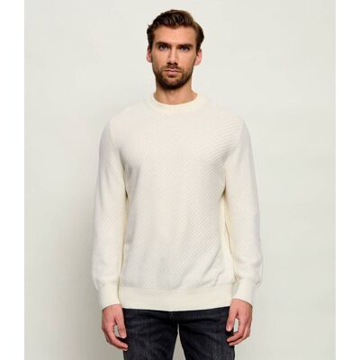 Boss BLACK Sweter H-Lofranco Regular Fit kremowy L Boss BLACK Sweter H-Lofranco Regular Fit kremowy L