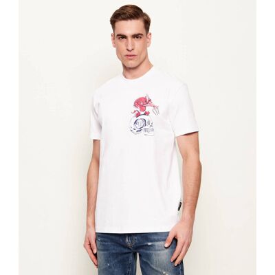 Philipp Plein T-shirt Baby Devil Regular Fit biały M Philipp Plein T-shirt Baby Devil Regular Fit biały M