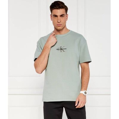 Calvin Klein Jeans T-shirt CITY GRID Regular Fit miętowy XL Calvin Klein Jeans T-shirt CITY GRID Regular Fit miętowy XL