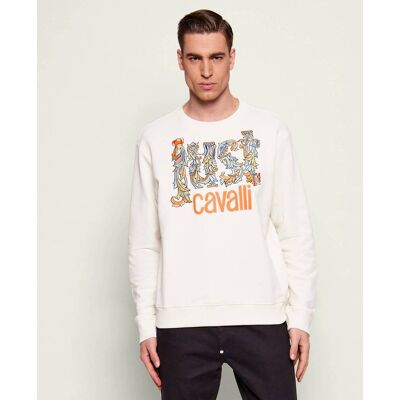 Just Cavalli Bluza Regular Fit ecru S Just Cavalli Bluza Regular Fit ecru S
