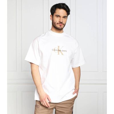 Calvin Klein Jeans T-shirt Regular Fit biały XL Calvin Klein Jeans T-shirt Regular Fit biały XL