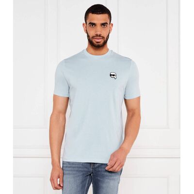 Karl Lagerfeld T-shirt Regular Fit błękitny XXXL Karl Lagerfeld T-shirt Regular Fit błękitny XXXL