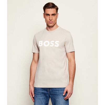 Boss ORANGE T-shirt Thinking 1 Regular Fit beżowy L Boss ORANGE T-shirt Thinking 1 Regular Fit beżowy L