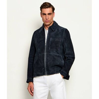 Drykorn Kurtka Jerson Regular Fit zamsz granatowy M Drykorn Kurtka Jerson Regular Fit zamsz granatowy M