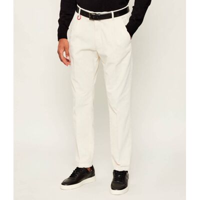 Joop! Jeans Spodnie chino Lead Loose fit sztruks kremowy 32/34 Joop! Jeans Spodnie chino Lead Loose fit sztruks kremowy 32/34