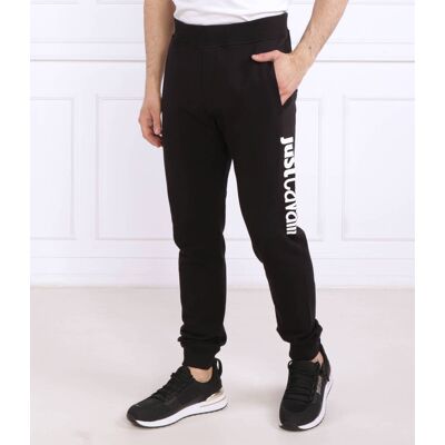 Just Cavalli Spodnie dresowe Regular Fit czarny XXL Just Cavalli Spodnie dresowe Regular Fit czarny XXL