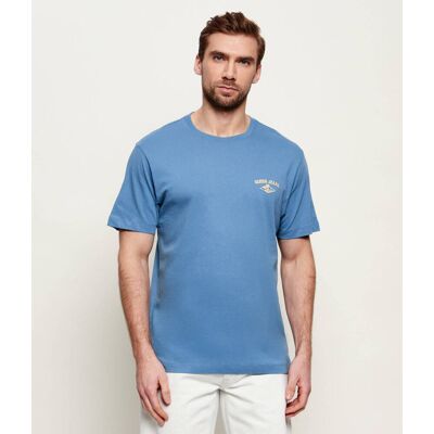 Guess Jeans T-shirt Regular Fit niebieski XL Guess Jeans T-shirt Regular Fit niebieski XL