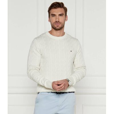 Tommy Hilfiger Sweter CLASSIC CABLE TH x F.C. Liverpool Regular Fit kremowy XXL Tommy Hilfiger Sweter CLASSIC CABLE TH x F.C. Liverpool Regular Fit kremowy XXL