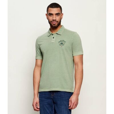 Aeronautica Militare Polo Regular Fit zielony XXL Aeronautica Militare Polo Regular Fit zielony XXL