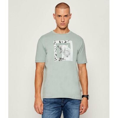 Boss ORANGE T-shirt Te_lupo Regular Fit zielony XXXL Boss ORANGE T-shirt Te_lupo Regular Fit zielony XXXL