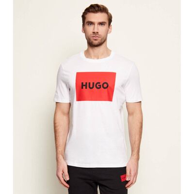 HUGO T-shirt Dulive222 Regular Fit biały XS HUGO T-shirt Dulive222 Regular Fit biały XS