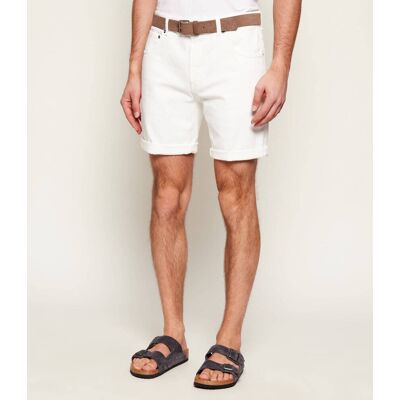 DONDUP - made in Italy Jeansowe szorty DERICK Regular Fit biały 32 DONDUP - made in Italy Jeansowe szorty DERICK Regular Fit biały 32
