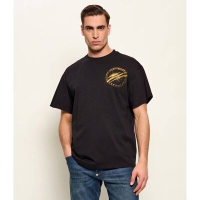 Plein Sport T-shirt Chrome Scratch Edition Relaxed fit czarny XXL Plein Sport T-shirt Chrome Scratch Edition Relaxed fit czarny XXL