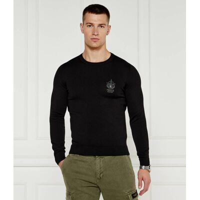 Aeronautica Militare Sweter Regular Fit czarny XXL Aeronautica Militare Sweter Regular Fit czarny XXL