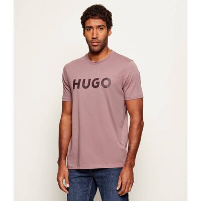HUGO T-shirt Dulivio Regular Fit różowy S HUGO T-shirt Dulivio Regular Fit różowy S