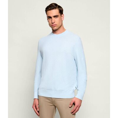Boss BLACK Sweter H-Lofranco Regular Fit błękitny M Boss BLACK Sweter H-Lofranco Regular Fit błękitny M