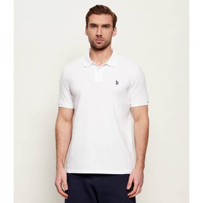 US Polo ASSN Polo Classic fit pique biały XXL US Polo ASSN Polo Classic fit pique biały XXL