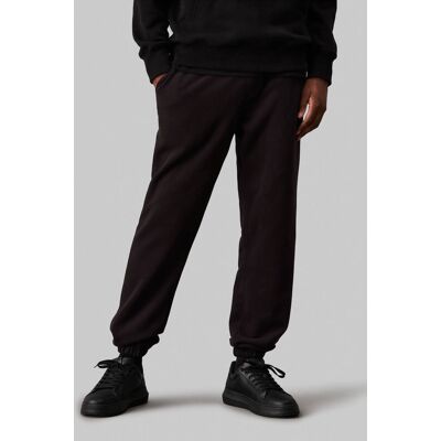 Calvin Klein Jeans Spodnie dresowe CHENILLE Regular Fit czarny L Calvin Klein Jeans Spodnie dresowe CHENILLE Regular Fit czarny L