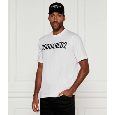 Dsquared2 T-shirt Loose fit biały XL Dsquared2 T-shirt Loose fit biały XL