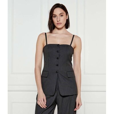 HUGO Top Asiane Regular Fit grafitowy 34 HUGO Top Asiane Regular Fit grafitowy 34